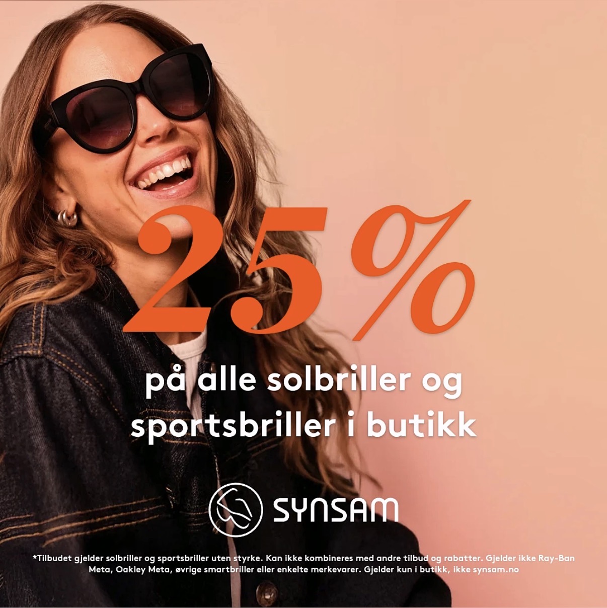 25 % på sports- og solbriller Synsam