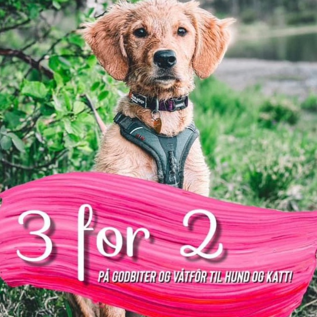 3 for 2 på godbiter/våtfor Min Beste Venn